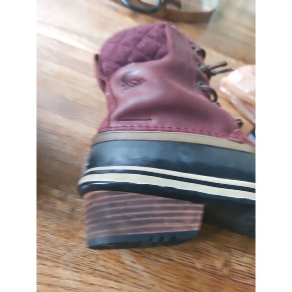 Sorel Slimpack II Duck Winter Boots Cranberry Size 5 Snow Boot Natural Rubber EC - Picture 7 of 8
